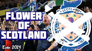 Flower of Scotland  Scotland national anthem Euro 2024 WITH LYRICS [upl. by Bail142]