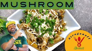 VEGAN MUSHROOM STROGANOFF DINNER IN UNDER 20MINS  DINNER ON A BUDGET [upl. by Aetnuahs]