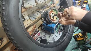 BAFANG 750w Motor Cable Repair Complete removal and replacement [upl. by Zerline]