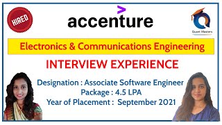 Accenture Interview Experience  September 2021  ECE Student  Designation  ASE [upl. by Eidroj]