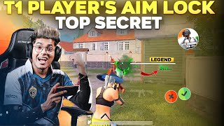 TRICK TO LOCK AIM LIKE T1 PLAYERS 100 🔥  HOW TO IMPROVE AIM IN BGMI  CONNECT HEADSHOTS IN BGMI [upl. by Enrol]