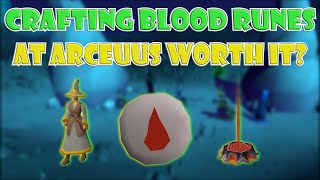 Actual XP Rates of Crafting Blood Runes at Arceuus in OSRS [upl. by Briscoe478]