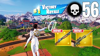 56 Elimination Solo Vs Squads Gameplay Wins NEW Fortnite Chapter 5 [upl. by Nisbet]