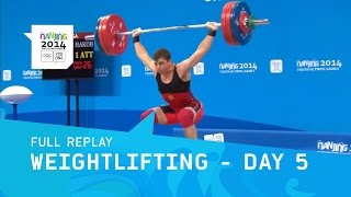 Weightlifting  Men 77kg Final  Full Replay  Nanjing 2014 Youth Olympic Games [upl. by Peoples706]