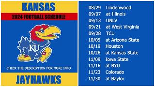 2024 Kansas Jayhawks Football Schedule [upl. by Drofnats143]