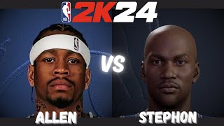 Allen Iverson vs Stephon Marbury 96 draft class battle [upl. by Haelhsa]