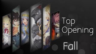 Top 30 Anime Openings of Fall 2018 10 Group Rank [upl. by Hescock]