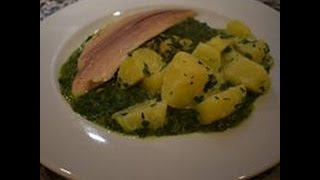 Forel met spinazie en aardappels  Vlog 41 recept klik op meer weergevenshow more [upl. by Astri262]