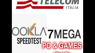 Speed test Ookla  7 MEGA  Telecom Italia [upl. by Zorine907]