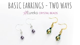 Learn to make simple earrings  the right way [upl. by Kleeman]