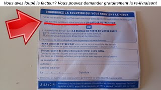 Facteur loupé Comment demander la relivraison dun RAR depuis le site internet La Poste gratuit [upl. by Rici]