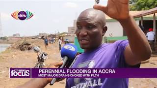 Major drains in Accra flood after the recent rains [upl. by Dysart]