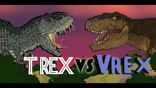 TREX VS VREXKAIJU MOMENTS [upl. by Nerin]