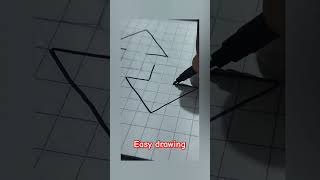 easy drawing3D drawinghow to make 3D drawingshortvideo 3d [upl. by Aba]