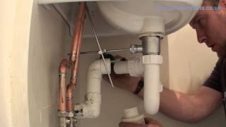 Ep6 Wash Basin Install  Install Waste Pipe and Test  Plumbing Tips [upl. by Booth]