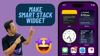 How to Create a Custom Smart Stack Home Screen Widget on iPhone [upl. by Giamo]