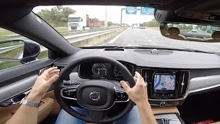 Volvo Pilot Assist S90  POV Test Drive [upl. by Nebra503]