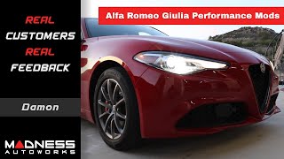 Real Customers Real Feedback Alfa Romeo Giulia Performance Mods  Damon [upl. by Joly3]