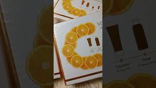 Laikou Vitamin C Skin Care Brightening Set 5pcs Review  Skincare Set Review skincarereview [upl. by Ylicec492]