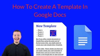 How To Create A Template In Google Docs [upl. by Dlaniger]