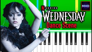 Wednesday Addams  Dance Scene  Piano Tutorial [upl. by Chrisy]