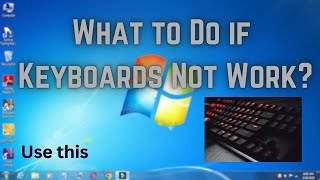 What to do If Keyboard Not Work in Computer Windows Fix Error [upl. by Ezequiel802]