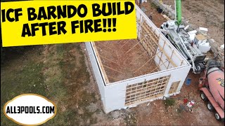 ICF Barndo Build After Fire [upl. by Attelra]