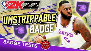 NBA 2K22 Best Playmaking Badges  How to Dribble Safely Unstrippable Badge Study [upl. by Yelkcub639]