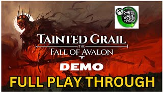 Tainted Grail The Fall of Avalon Demo Play Through [upl. by Ahsiened724]