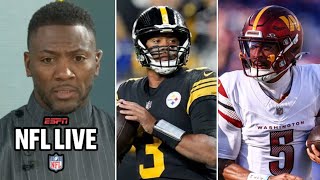 NFL LIVE  Ryan Clark quotI need Jayden Daniels to absolutely dogwalk the Steelers on Sundayquot [upl. by Yelyah846]