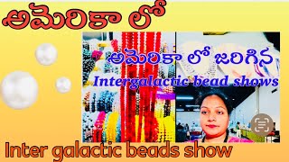 అమెరికా లో Intergalactic Beads show jewelry with prices  USA beads show [upl. by Litch]