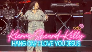 Kierra SheardKelly “Hang OnI love you Jesus” The Reunion Tour BOSTON 🔥🔥🔥 [upl. by Nagar701]