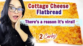 Viral Cottage Cheese Flatbread Recipe  2 ingredients  Easy to make low carb keto bread  Amazing [upl. by Yeliak]