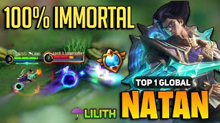 Perfect Gameplay Natan Best Build 2022  Top 1 Global Natan  By ☂️Lilith  Mobile Legends [upl. by Yarled29]