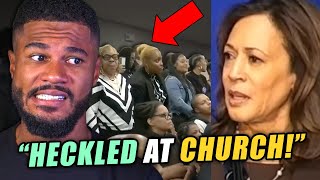 Kamalas Ego CRUSHED gets Heckled at Black Church [upl. by Iclehc54]