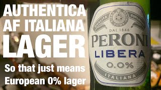 Peroni Libera 00 Lager Beer Review Dry January  BeerNative TV [upl. by Bronwen]