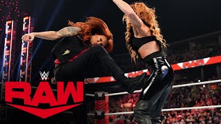 Lita hits Becky Lynch with a Twist of Fate Raw Feb 7 2022 [upl. by Lrae]