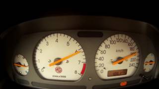 MG ZR 160  Top Speed [upl. by Nuahsar]