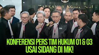 🔴LIVE KONFERENSI PERS TIM HUKUM 01 amp 03 USAI SIDANG DI MK [upl. by Chong]