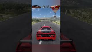 Bugatti Veyron VS Ferrari f40  forza horizon 5  shorts [upl. by Nemzzaj]