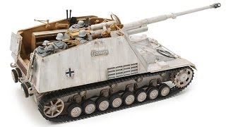 InBox Review 135 Tamiya Nashorn [upl. by Nirehtac975]