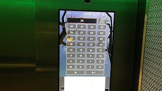 RSA Trustmark Building ThyssenKruppMAD Touchscreen Elevator Halloween Theme [upl. by Airdna]