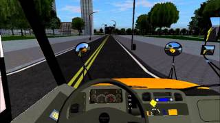 Rigs of Rods School Bus Driving  Thomas SafTLiner C2  Activity Run [upl. by Aerdnaed]