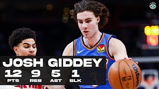 JOSH GIDDEY DROPS 12PTS vs PISTONS FULL HIGHLIGHTS [upl. by Schreck]