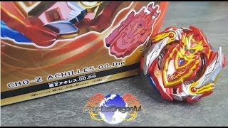 B129 Cho Z Achilles 00Dm Unboxing and Review Beyblade Burst Takara Tomy AWESOME [upl. by Mckale]