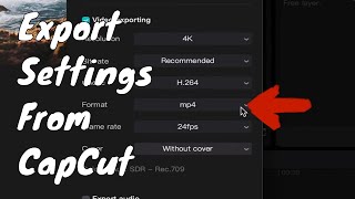 Export Video From CapCut  Best Settings  Quick amp Easy [upl. by Emmons]