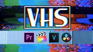 Easy VHS EFFECTS Overlays Transitions Textures [upl. by Aicats]