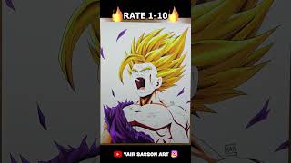 Drawing Gohan turning SSJ2 for the first time drawing shorts [upl. by Moira450]