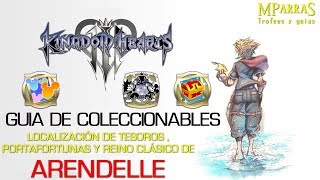 Kingdom Hearts 3  Guía coleccionables Tesoros y Portafortuna de Arendelle [upl. by Cowden]