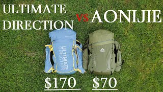 170 Ultimate Direction Fastpack VS 70 Copycat Review of the Aonijie C9111 [upl. by Assirim]